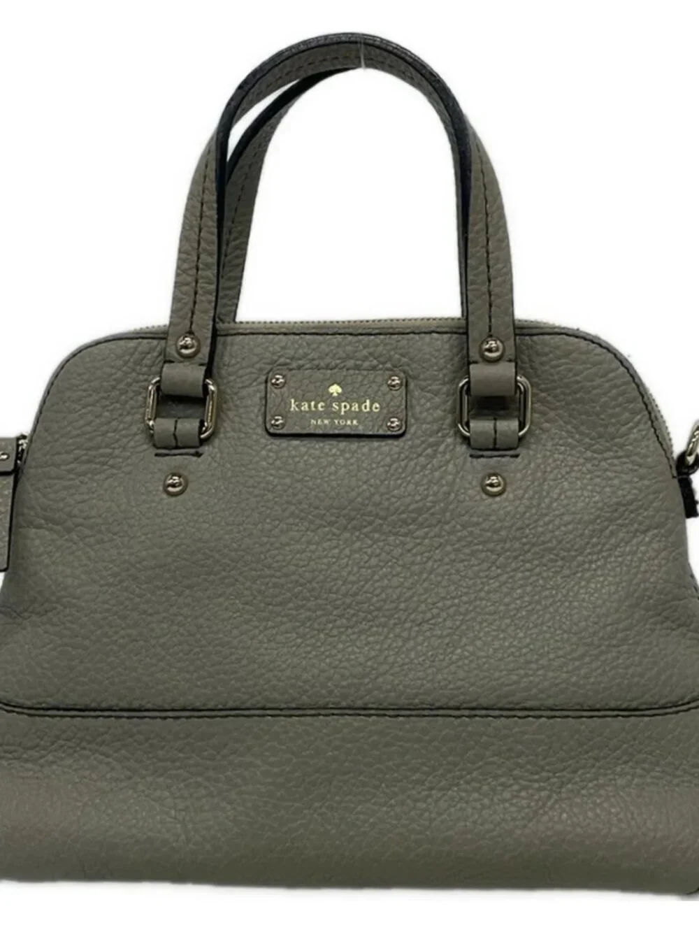 Kate spade PXRU2969 Gray Beige Leather Handbag